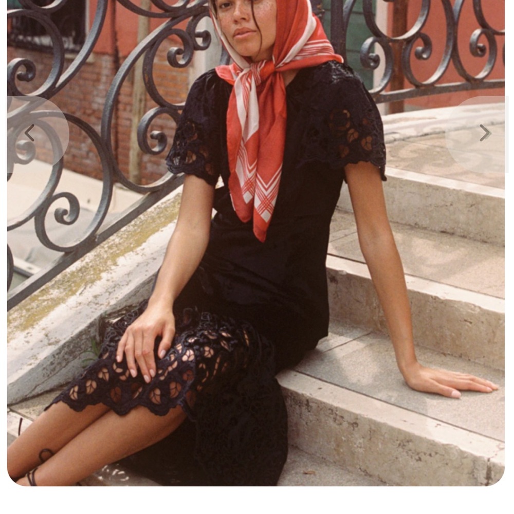 RHODE NICOLETTE DRESS | INK SANDY EYELET